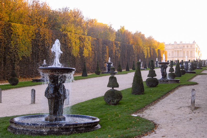 Jardins de Versalhes no outono