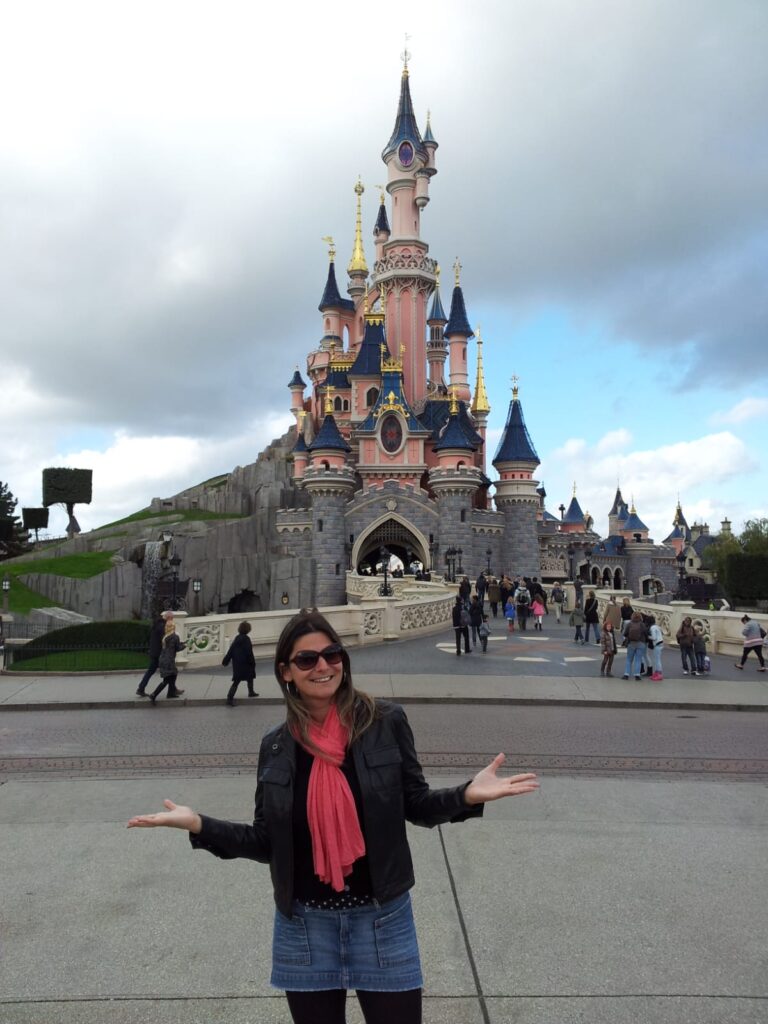O Castelo da Bela Adormecida no Disneyland Park em Paris