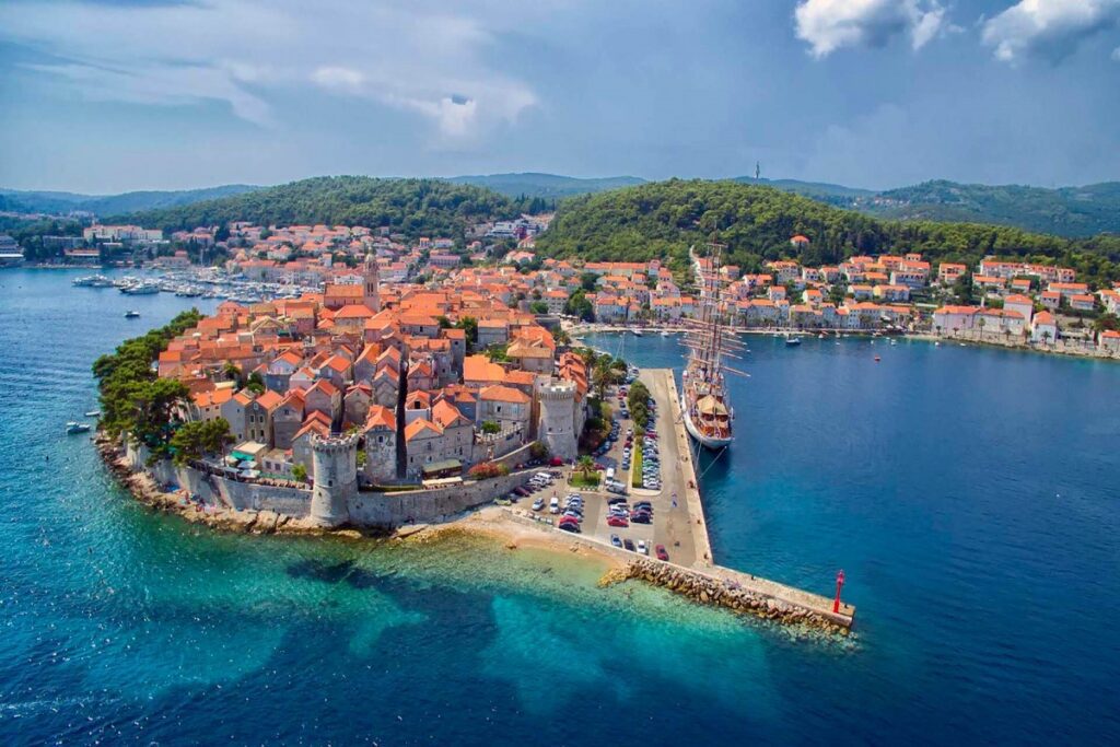 A linda ilha medieval de Korčula na Croácia - Fonte: Villa Gabriela