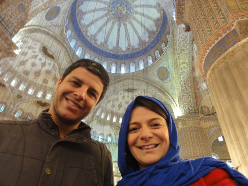 A Mesquita Azul de Istambul na Turquia