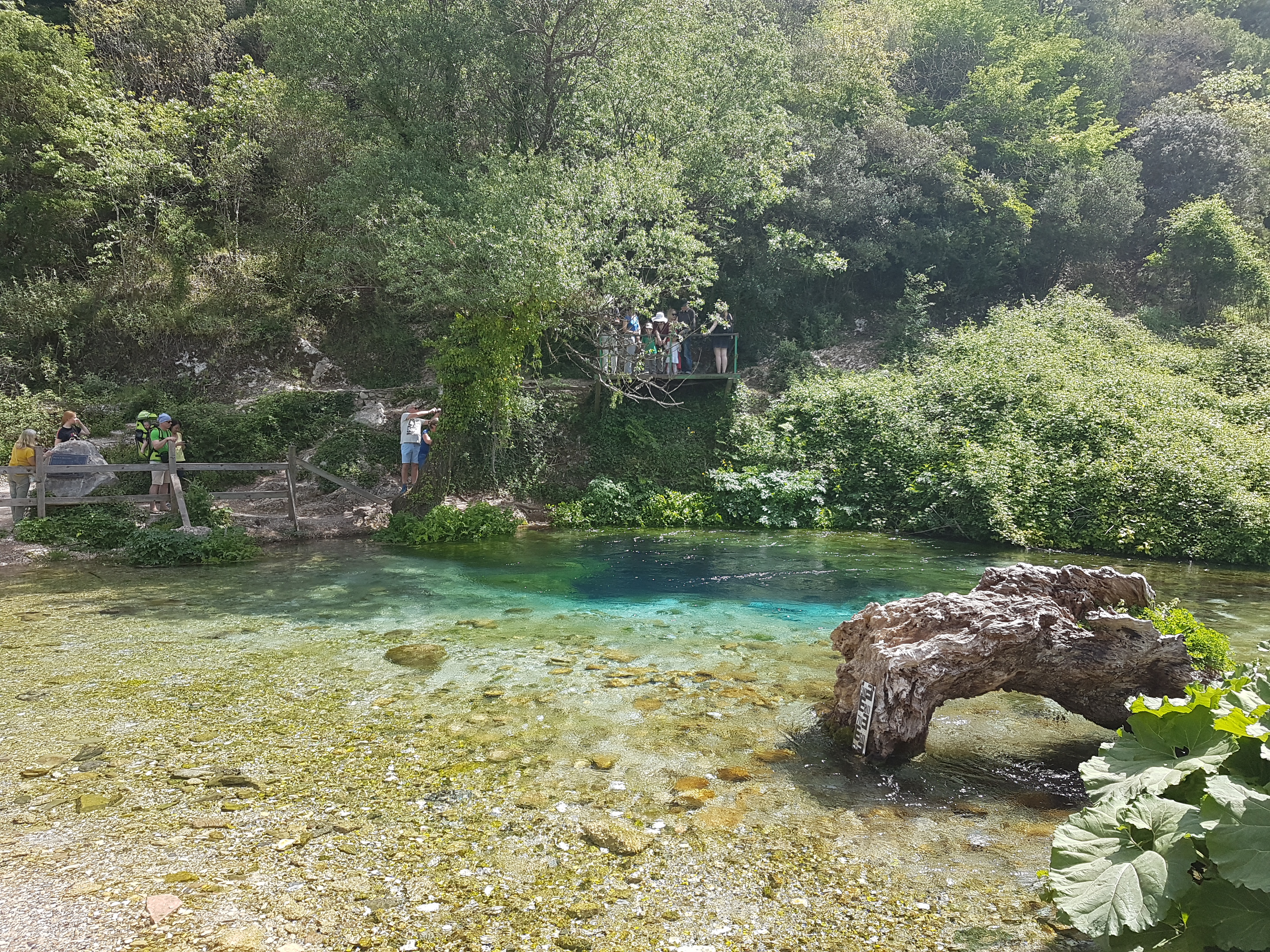 A nascente do Olho Azul na Albânia
