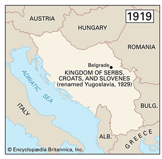 Reino dos Sérvios, Croatas e Eslovenos - Fonte: Britannica