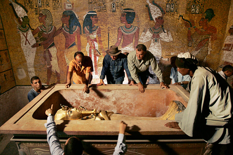 Equipe de Howard Carter na descoberta da tumba de Tutancamon - The Christian Science Monitor