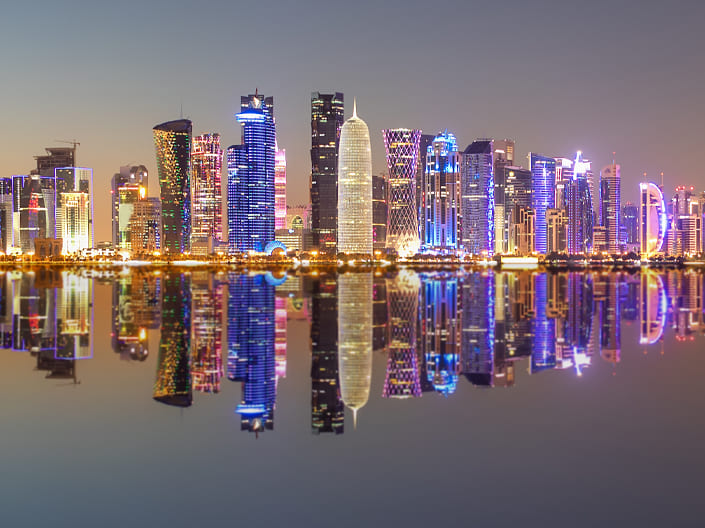 Skyline de Doha - Qatar Airways
