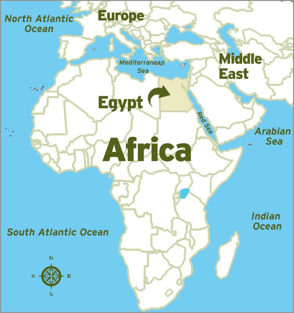 Mapa do Egito - WGBH