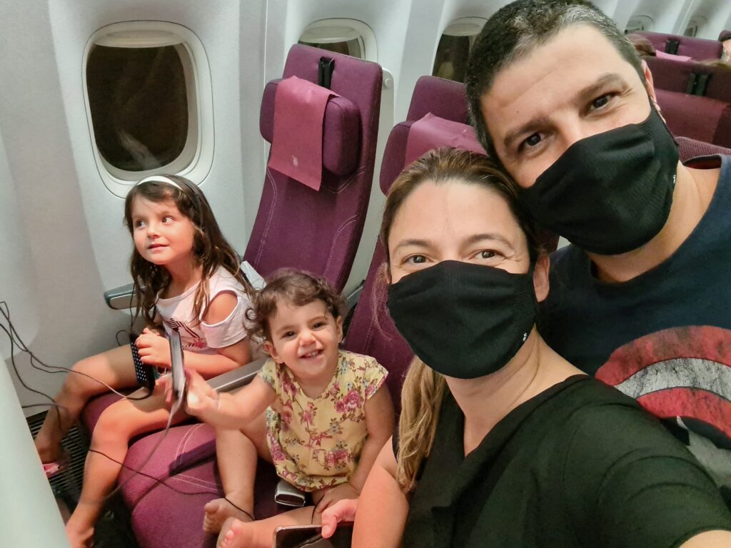 Voando com a Qatar Airways