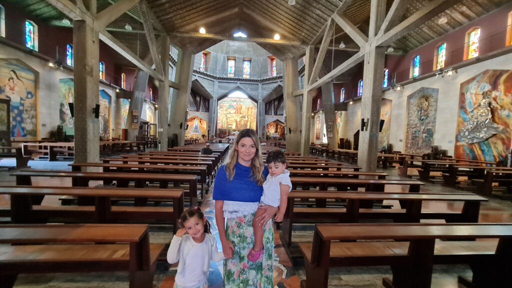 Andar superior da Basílica da Anunciação em Nazaré