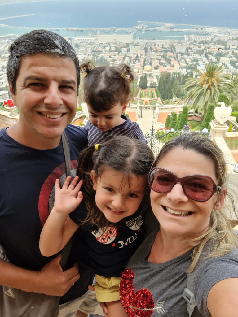 Do alto dos Jardins Bahai em Haifa