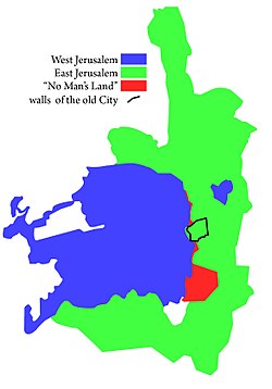Mapa do controle sobre a cidade de Jerusalém - Wikipedia