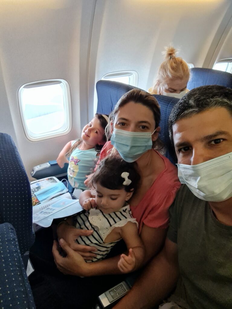 O alívio na hora que conseuimos finalmente embarcar no Aeroporto Ben Gurion em Tel Aviv