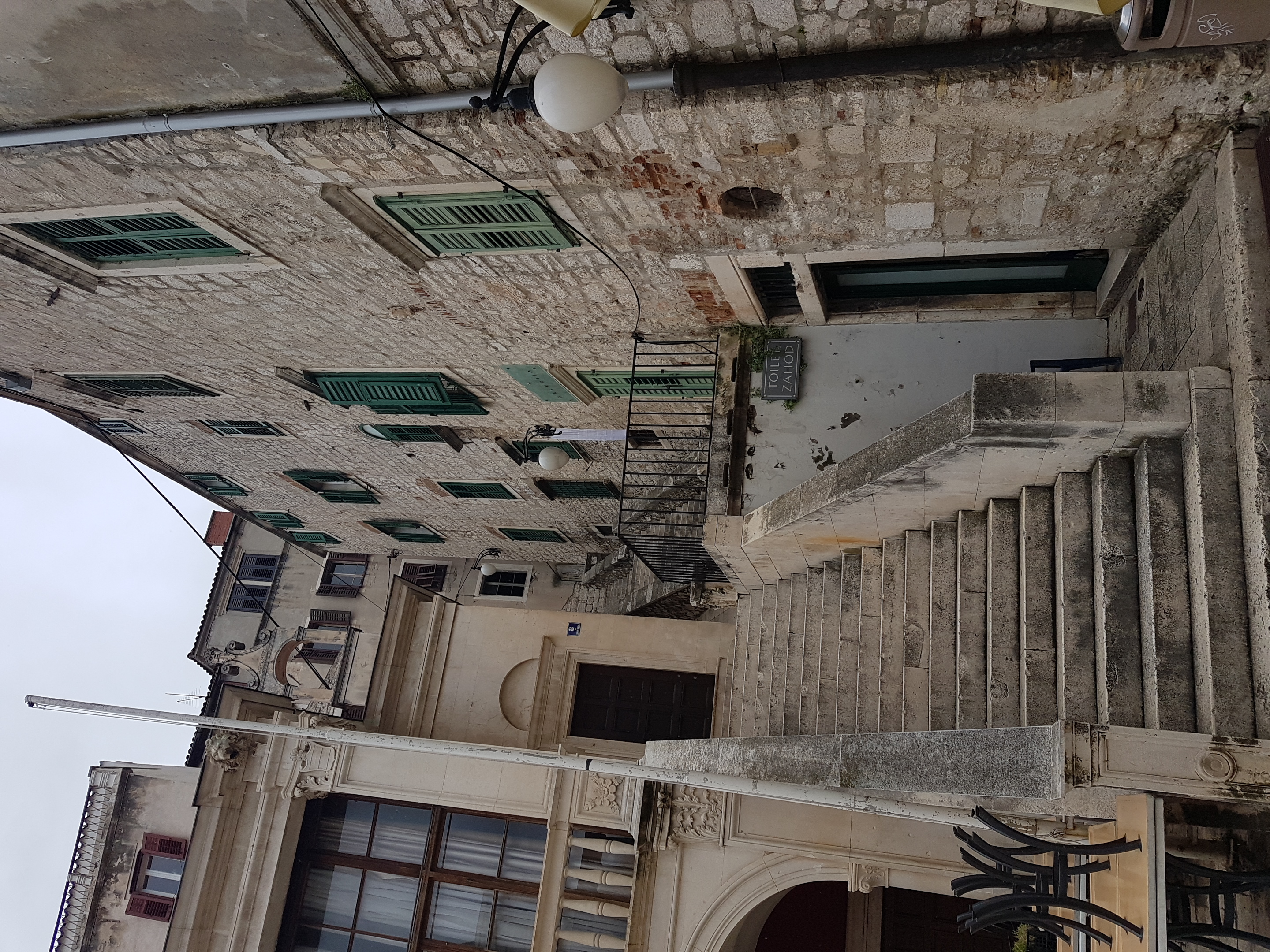 As ruas pitorescas de Sibenik