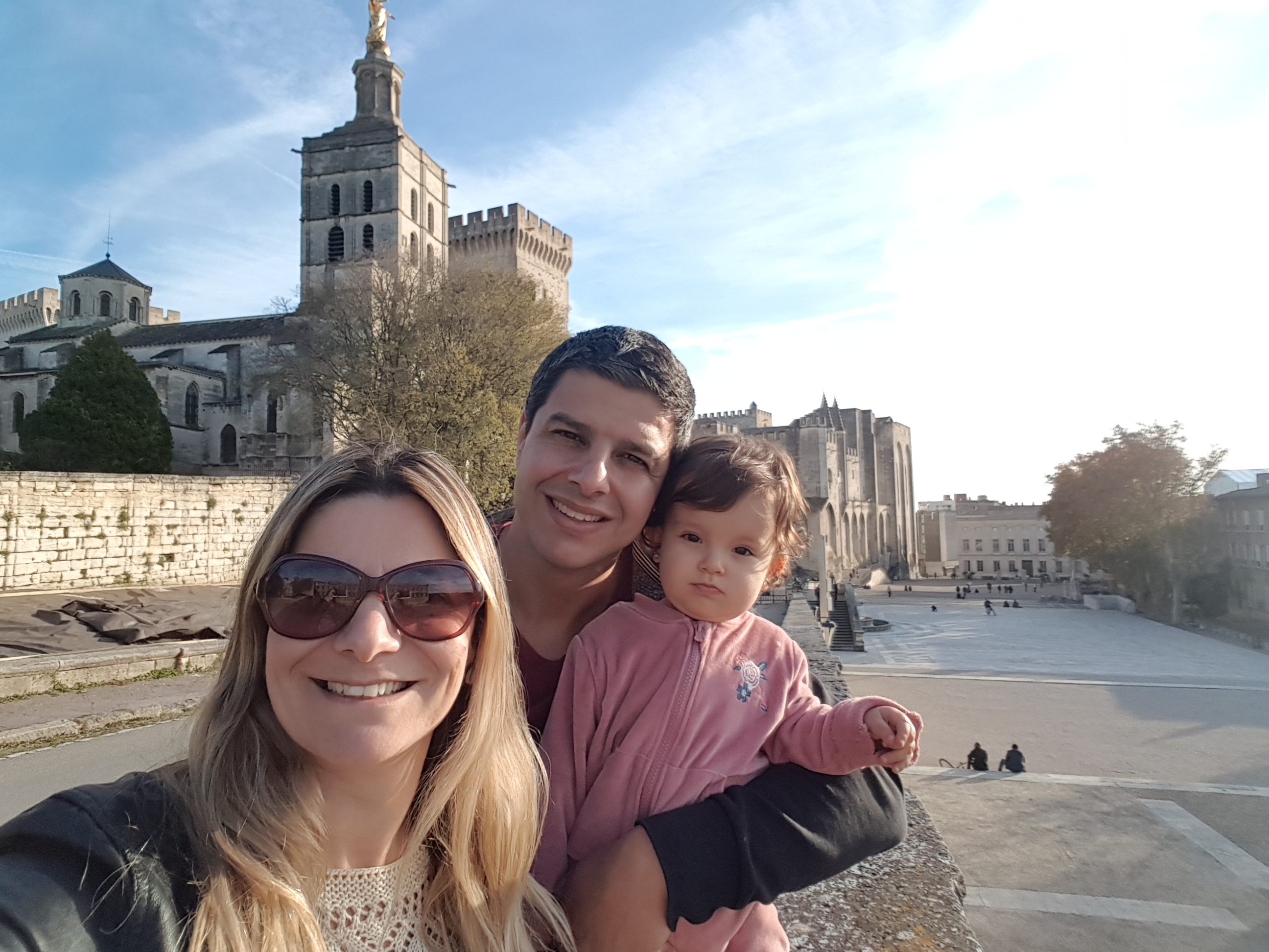 Família em Avignon na França