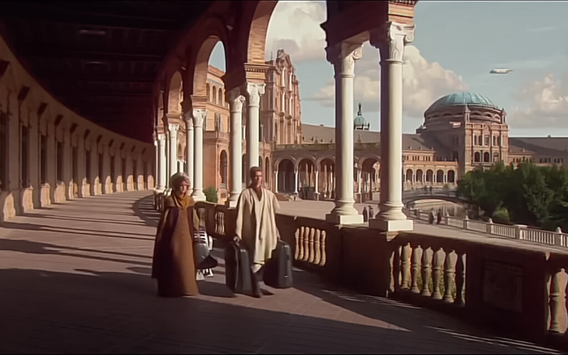 Cena de Star Wars na Plaza de España - Adventurous Miriam