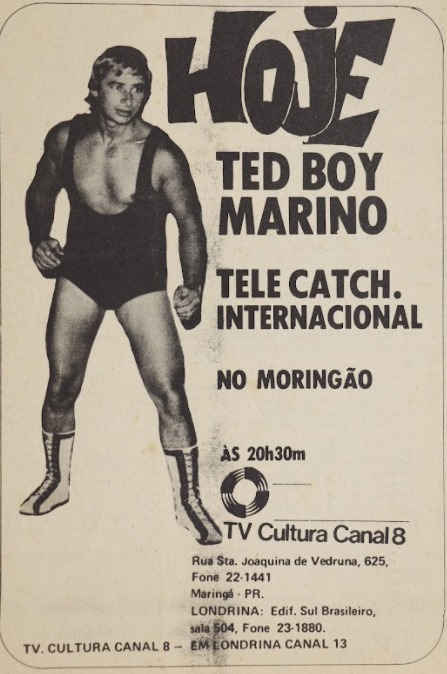 Saudoso Ted Boy Marino, astro do Telecatch nos anos 1960