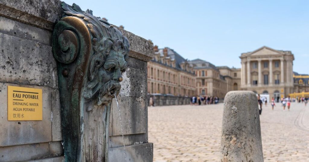Pontos de hidratação em Versalhes - Versailles