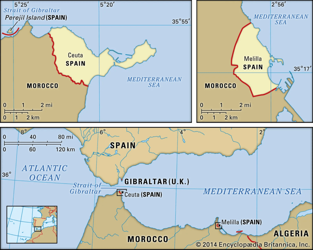 Ceuta e Melilla Espanha - Britannica