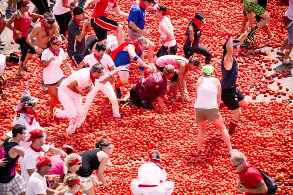 Festival La Tomatina Espanha - Voye Global