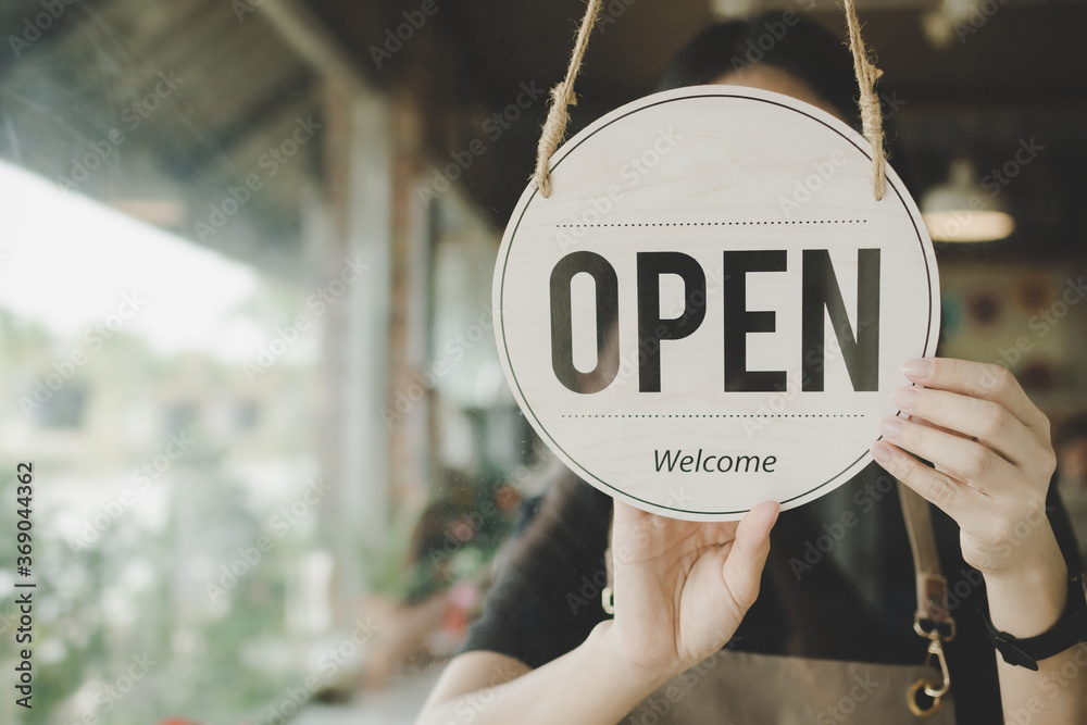 Placa de OPEN de restaurante - dgtcom.com.br