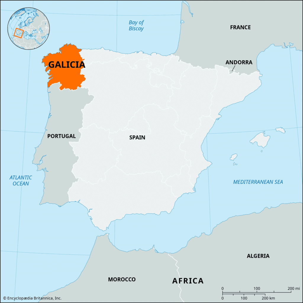 Região da Galícia na Espanha - Britannica