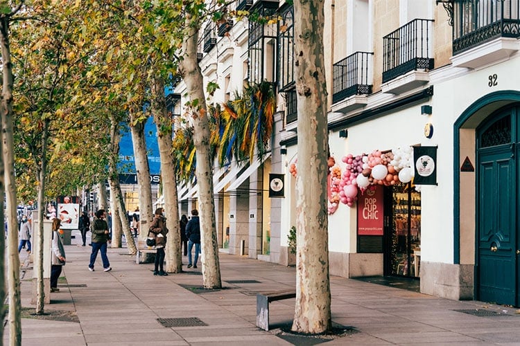 Calle Serrano em Salamanca, Madrid - Euro Dicas Turismo
