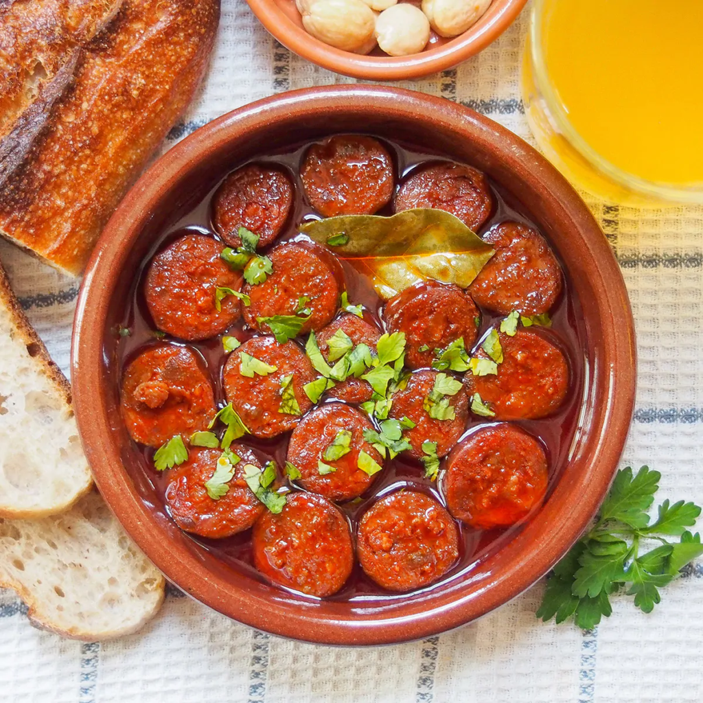 Chorizo a la Sidra - Caroline's cooking