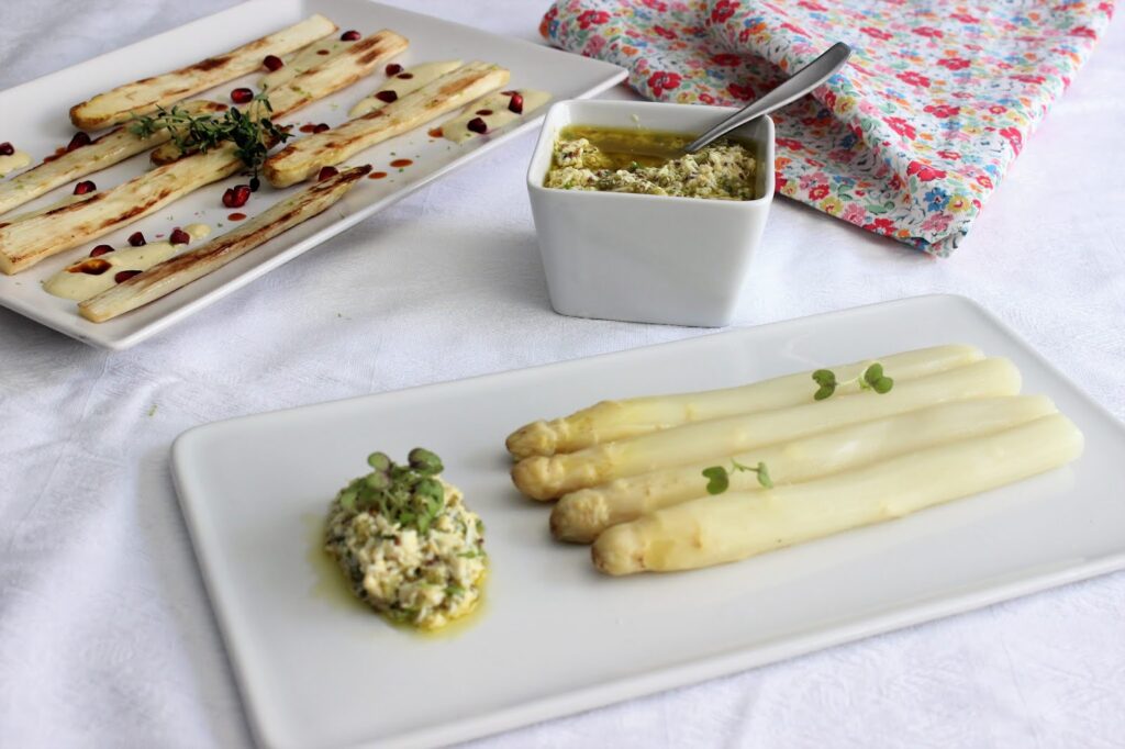 Espárragos de Navarra Tapas espanholas - Las Recetas de Marichu