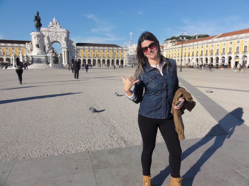A linda Praça do Comércio em Lisboa Portugal