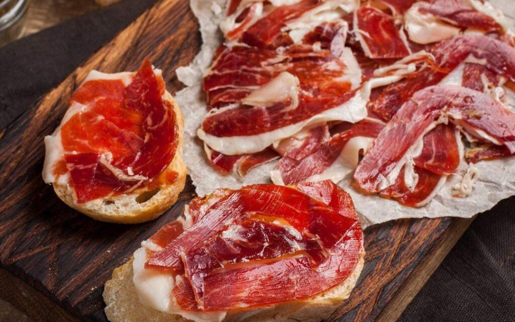 Jamón ibérico Tapas espanholas - Foodie Cycling