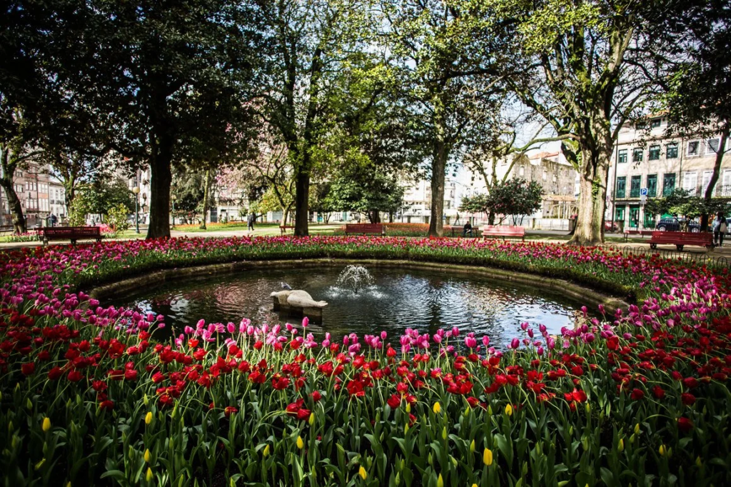 Jardim Marques de Oliveira na cidade do Porto - O Porto