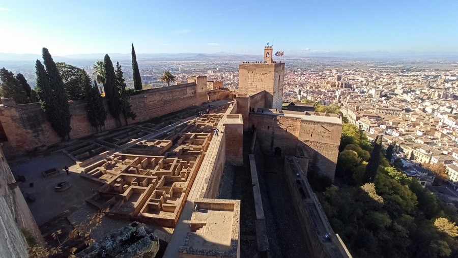 Vista do alto da Alcazaba de Alhambra Granada - Patronato de la Alhambra
