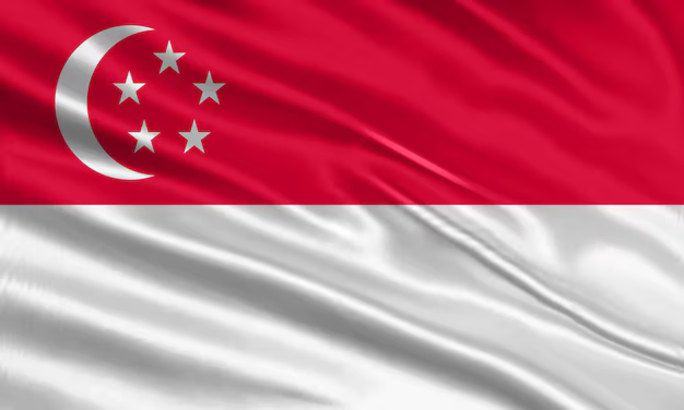 Bandeira de Singapura - Freepik