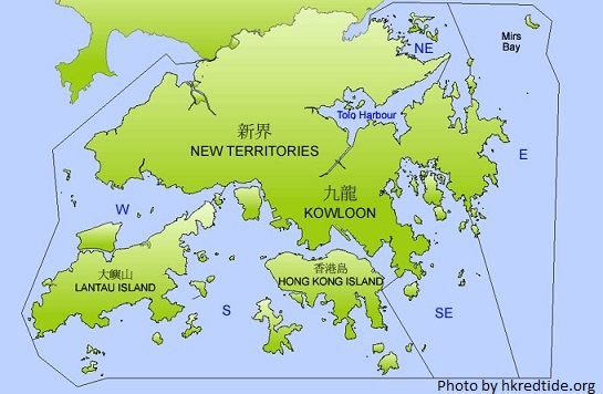 Mapa das ilhas de Hong Kong - Hong Kong Travel Guide