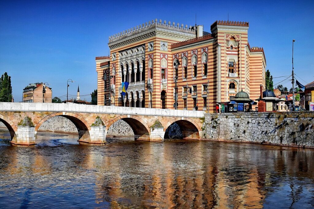 O lindo Vijećnica em Sarajevo - Muslim Heritage