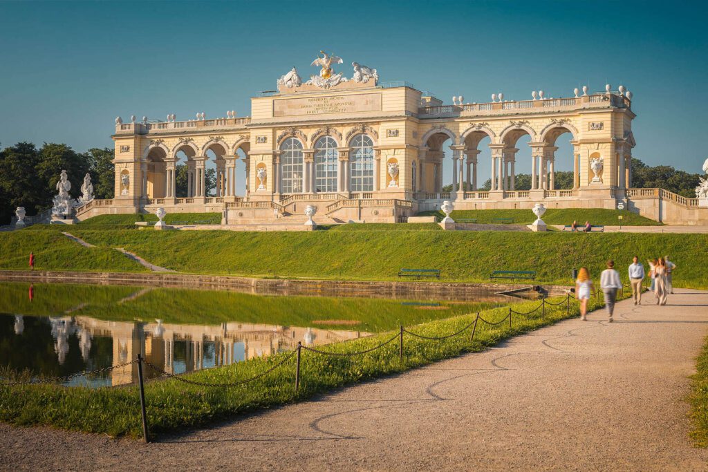 Gloriette no Palácio Schönbrunn em Viena - Schloss Schonbrunn