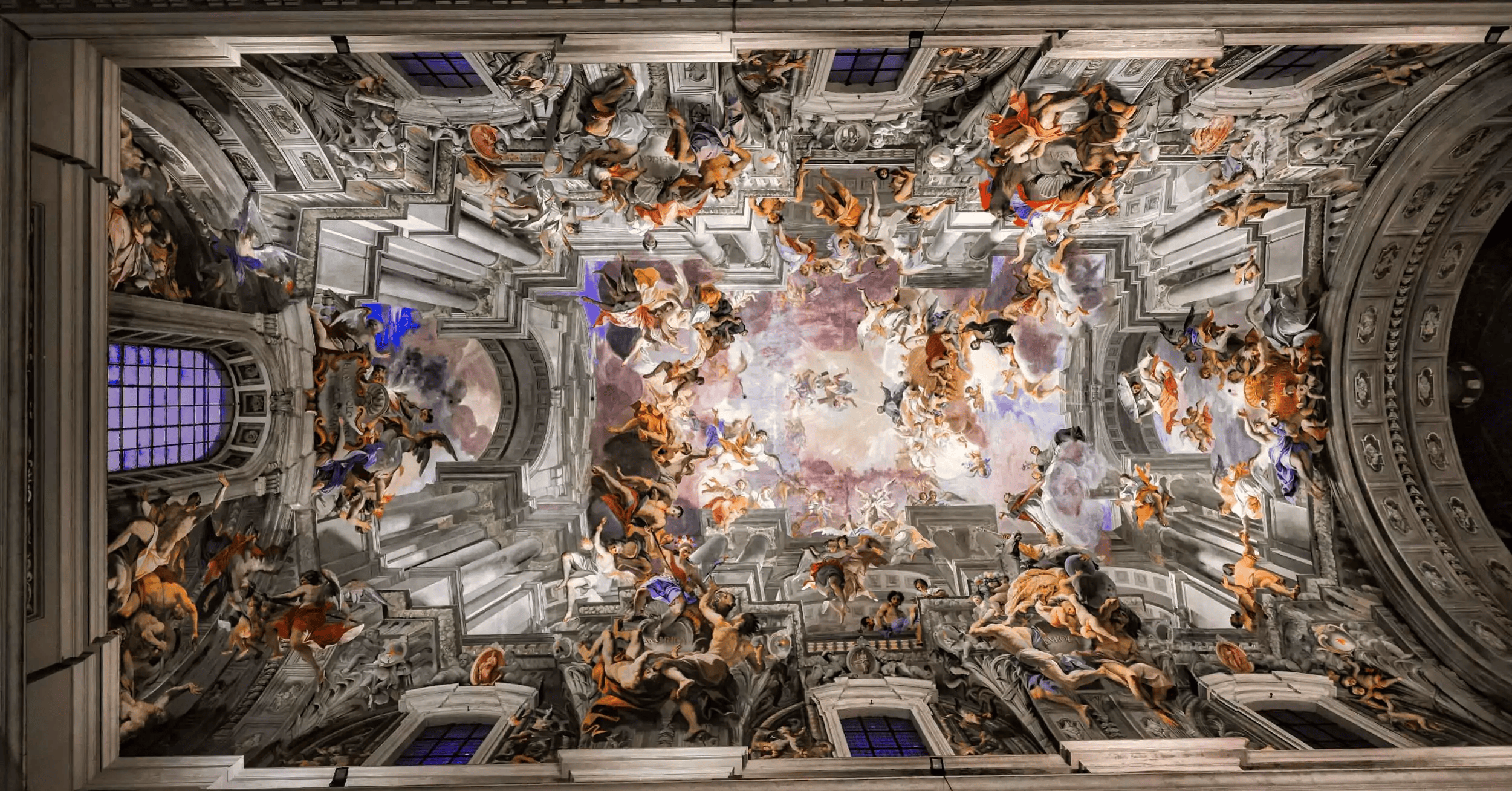 Teto da Igreja de Santo Inácio de Loyola - Viaggiando Italia