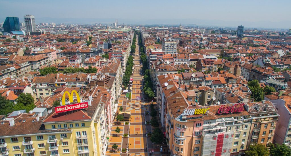 Boulevard Vitosha em Sófia Bulgaria - Bulgarian Properties