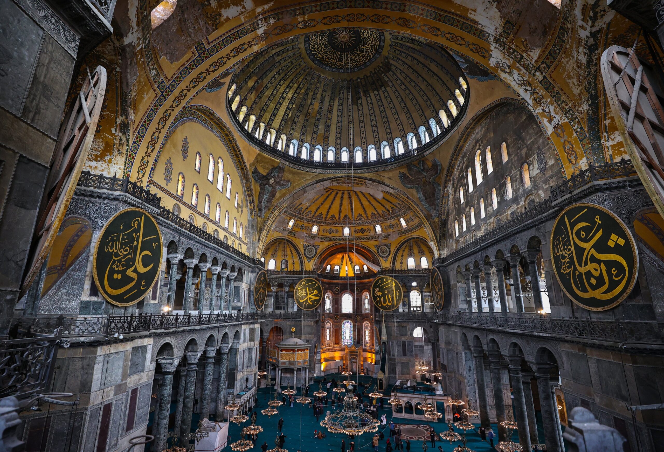 Interior da Hagia Sophia em Istambul Turquia - Daily Sabah