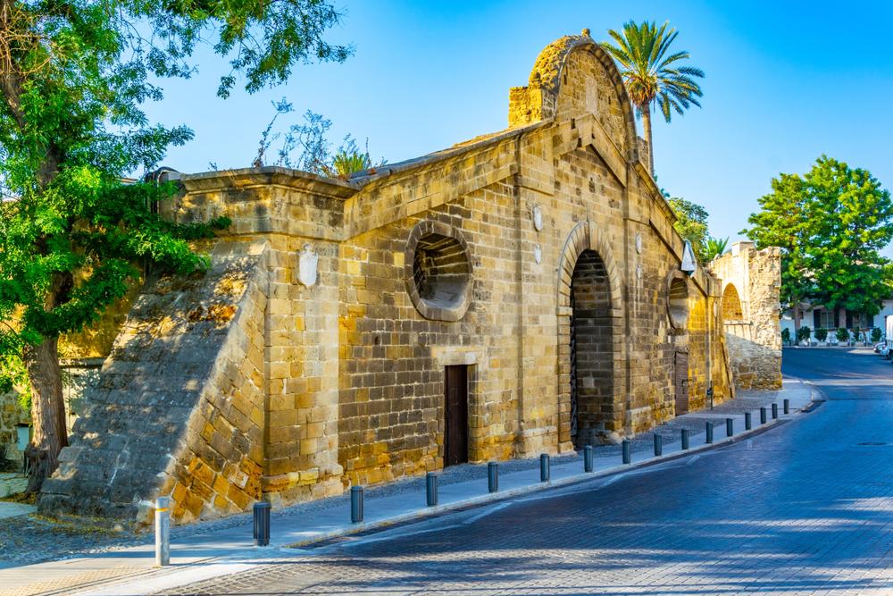 Portão Famagusta nos antigos Muros Venezianos - In Cyprus