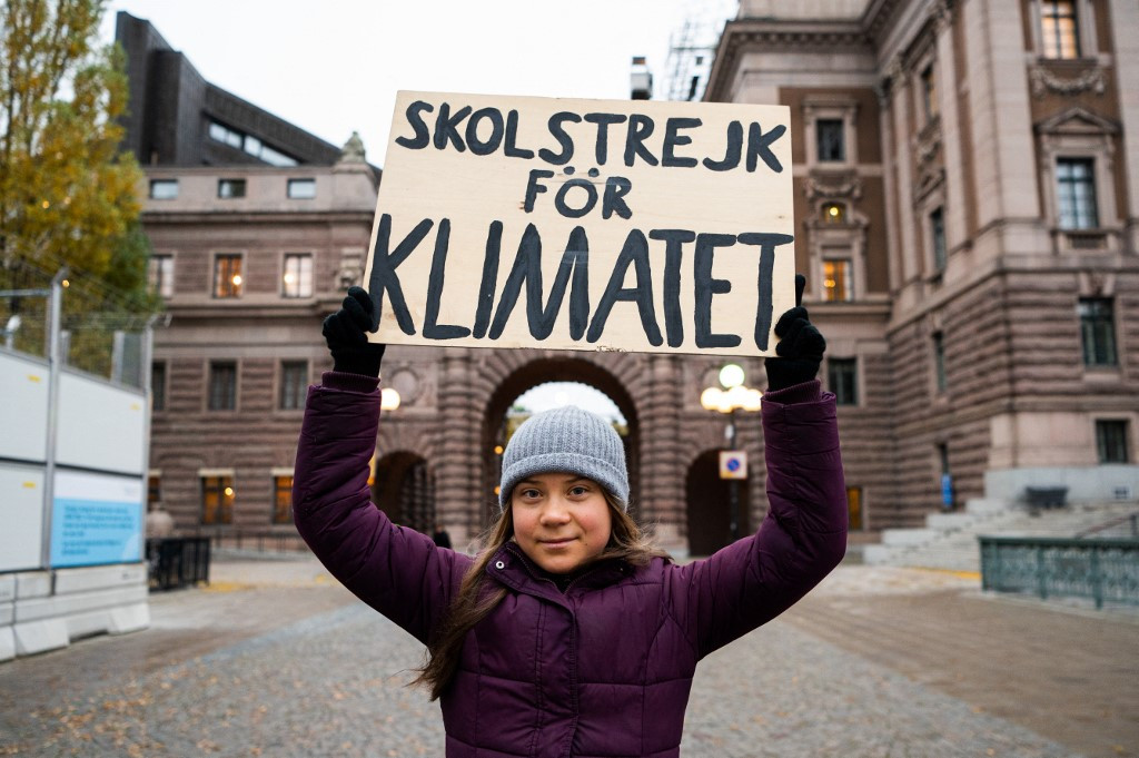 Parlamento Sueco Estocolmo Greta Thunberg - The Jakarta Post