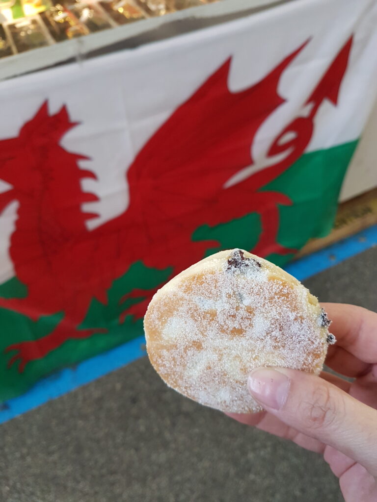 Welsh Cake no Cardiff Central Market - Magu Mathias
