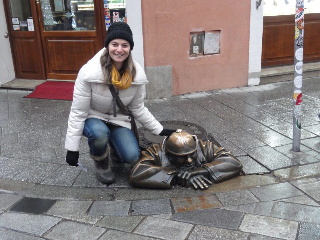 Estátuas na cidade velha da Bratislava - Magu Mathias