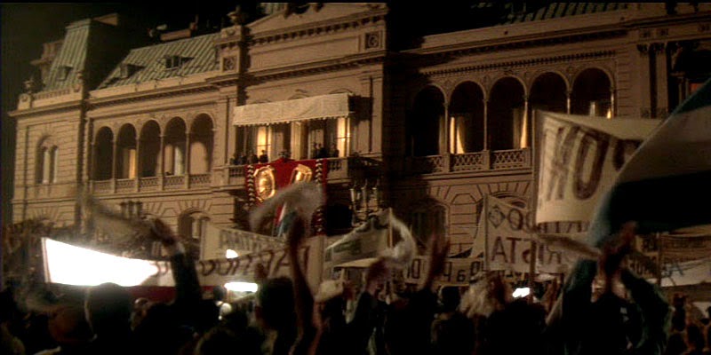 Cena do filme Evita em Budapeste - Shot on location