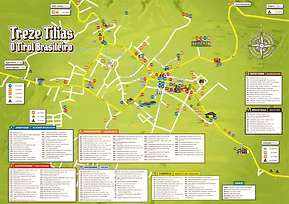 Mapa Treze Tílias - Treze Tílias