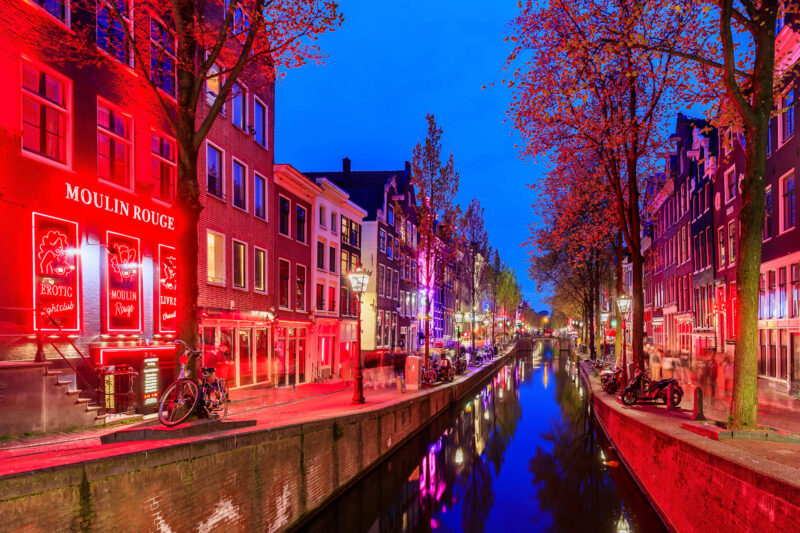 Red Light District Amsterda - Canals of Amsterdam