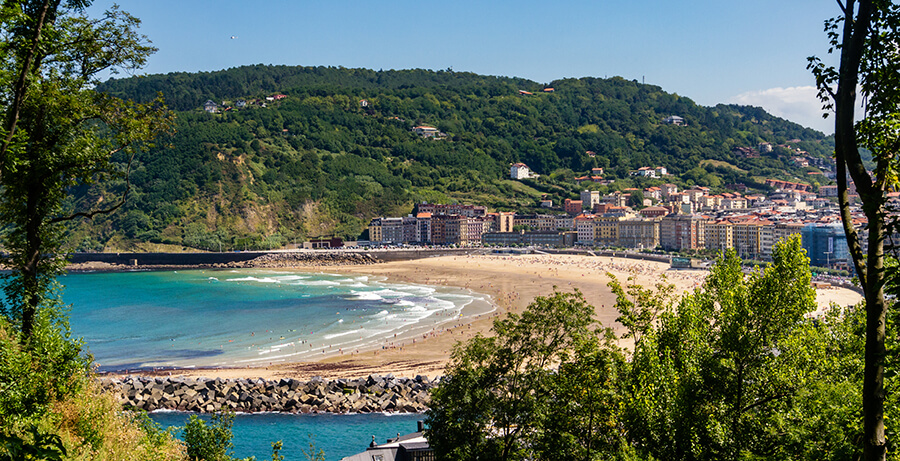 Playa de la Zurriola San Sebastian - caminoon.com