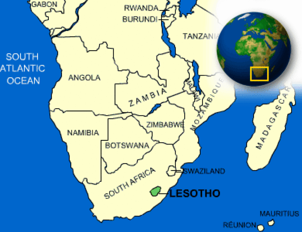 Onde fica o Lesoto - Country Reports