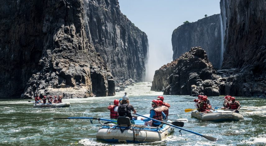 White Water Rafting rio Zambezi - Victoria Falls