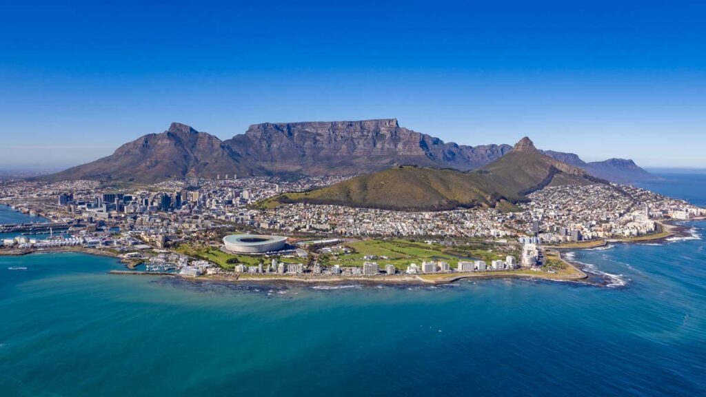 Table Mountain Cidade do Cabo - Sport Helicopters Cape Town