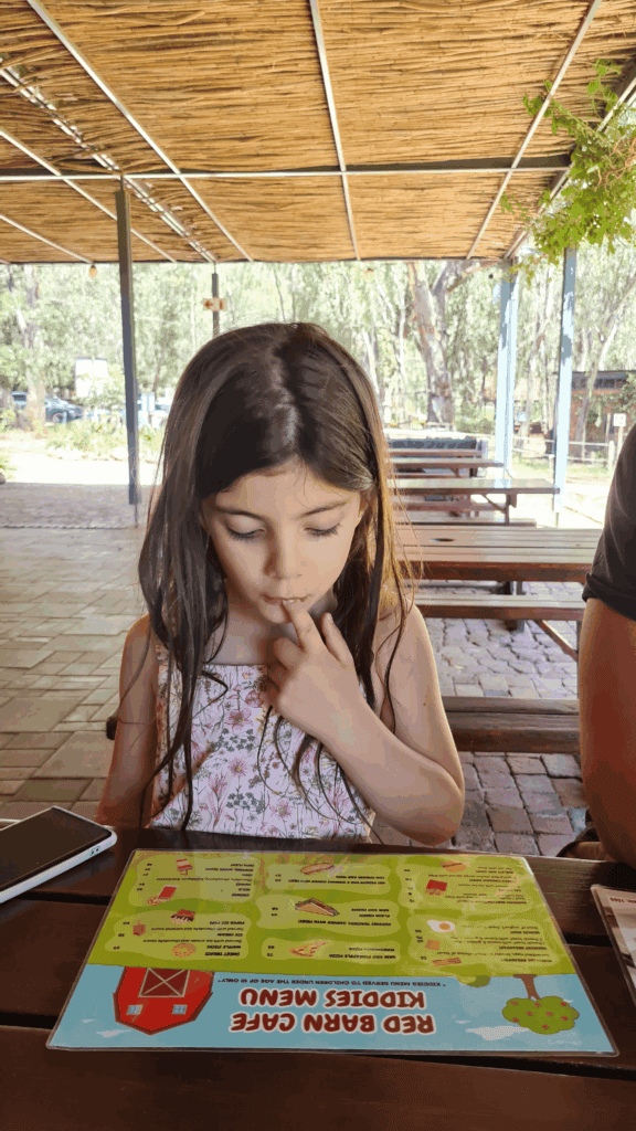 Crianças escolhendo o almoço no The Big Red Barn em Pretoria - Magu Mathias