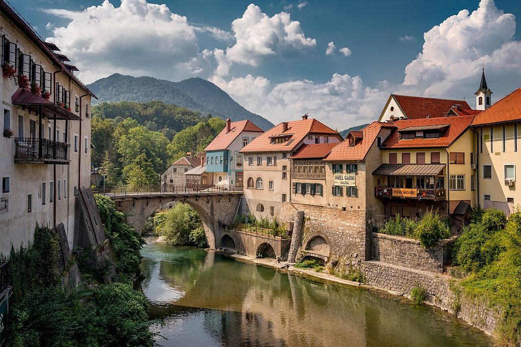 Cidade Škofja Loka Eslovenia - The Slovenia